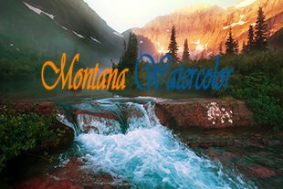 Montana Water Color - USA